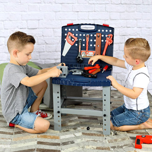 ست میز جعبه ابزار اسباب بازی با دریل کد 21-008 Super Tool Toys_اسباب بازی